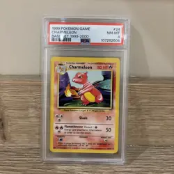 Pokemon Card PSA 8 CHARMELEON 24/102 Base Set - Image 1