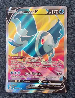 Pokemon TCG Lumineon V Sword & Shield: Brilliant Stars 155/172 Holo Ultra Rare - Image 1