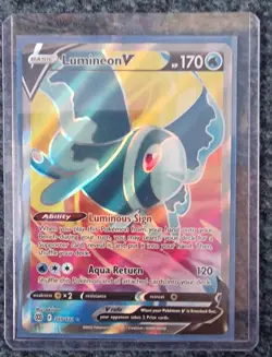 Pokemon TCG Lumineon V Sword & Shield: Brilliant Stars 155/172 Holo Ultra Rare - Image 4