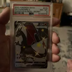 2020 Pokemon CHARIZARD V #079 SECRET RARE - Champion’s Path PSA 9 MINT - Image 1