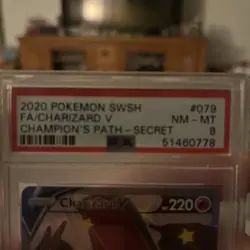 2020 Pokemon CHARIZARD V #079 SECRET RARE - Champion’s Path PSA 9 MINT - Image 2