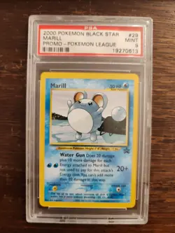 Pokemon Black Star Marill Promo #29 Pokemon League - PSA 9 - Image 1