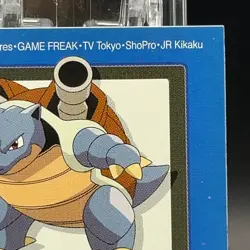 Blastoise 010 Pokemon Card TCG Sticker Japanese Bandai Nintendo Kids VTG Seal - Image 2