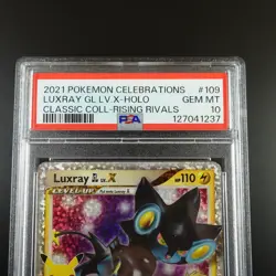 PSA 10 Luxray LV X 109 Pokemon Celebrations Classic Collection Holo Graded Card - Image 2