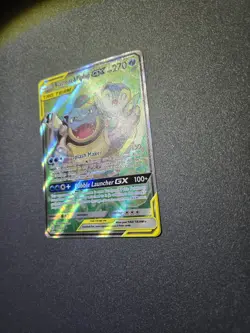 Pokemon Blastoise & Piplup GX Alternate Full Art Holo Card 215/236 - Image 3