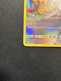 Pokemon Pikachu TCG Sun & Moon Cosmic Eclipse Card 241/236 Full Art Secret Rare - Image 3