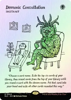 Demonic Consultation Foil Secret Lair Encyclopedia NM MTG - Image 1