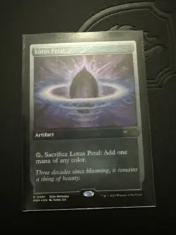 Lotus Petal Foil Etched Unique and Miscellaneous Promos MTG Card Nm - Image 1
