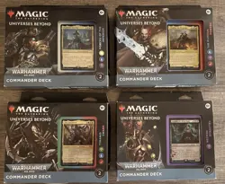 MTG: Magic The Gathering Warhammer 40k Commander Decks All 4 Unopened/Sealed - Image 1