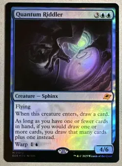 1x MTG Quantum Riddler *FOIL* - EOE Mythic! NM Mint! Ships Fast! - Image 1