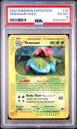 PSA 6 2002 Expedition Venusaur Holo Foil 30/165 WOTC E-Reader Series Pokemon - Image 1