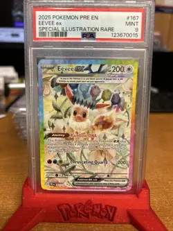 Pokemon Eevee EX Prismatic Evolutions 167/131 Special Illustration Rare - PSA 9 - Image 1