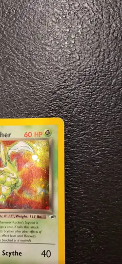 Pokemon TCG Rocket's Scyther Gym Heroes 13/132 Holo Unlimited Holo Rare MP - Image 3