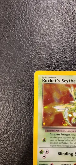 Pokemon TCG Rocket's Scyther Gym Heroes 13/132 Holo Unlimited Holo Rare MP - Image 4