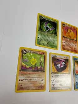 First Edition Pokemon Team Rocket Lot Primeape Golbat Magikarp Porygon Flareon - Image 2