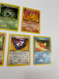 First Edition Pokemon Team Rocket Lot Primeape Golbat Magikarp Porygon Flareon - Image 3