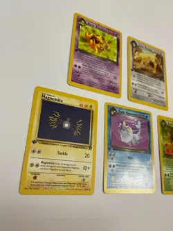 First Edition Pokemon Team Rocket Lot Magnemite Kadabra Gloom Vaporeon Persian - Image 2
