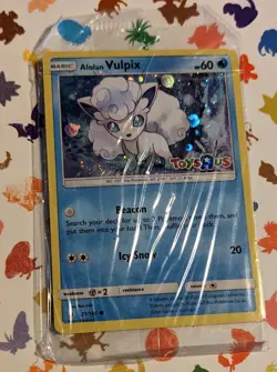 Pokemon TCG Alolan Vulpix 21/145 Guardians Rising Toys R Us Stamp Promo Sealed - Image 1