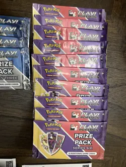 Pokemon Prize Pack Lot Series 3 & 6 Plus Bonus One Piece Tournament Packs - Image 2