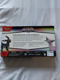 Pokemon TCG Prismatic Evolutions Premium Figure Collection New/Sealed DENTED - Image 3