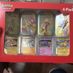 Pokemon 151 (4 Mini Tins + 4 Promo Cards Bundle Pack) Pokemon Sams Club - NEW - Image 1