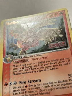 BLAZIKEN Ex Power Keepers REVERSE HOLO STAMPED Card 5/108 NM - Image 3