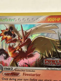 BLAZIKEN Ex Power Keepers REVERSE HOLO STAMPED Card 5/108 NM - Image 4