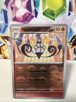 Chandelure 018/086 Poke Ball Reverse Holo Rare - Pokemon TCG White Flare - NM - Image 1
