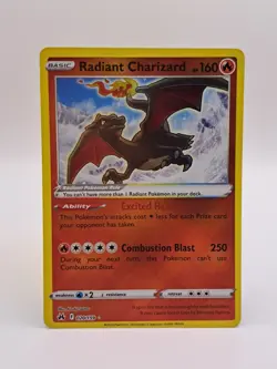 Pokemon Card Radiant Charizard 020/159 Crown Zenith Rare Reverse Holo NM - Image 1