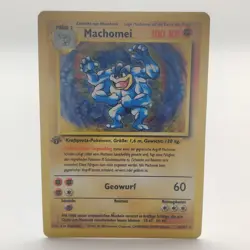 Pokemon TCG Karte - Machomei - 1. Edition - Base Set 8/102 - Deutsch - WOTC - Image 1