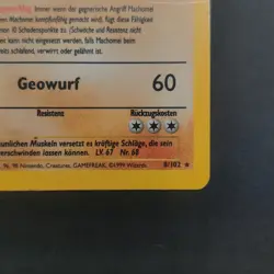 Pokemon TCG Karte - Machomei - 1. Edition - Base Set 8/102 - Deutsch - WOTC - Image 5