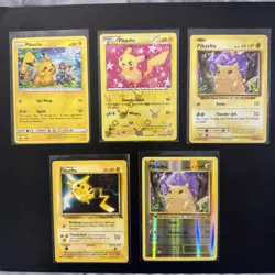 Pokemon PIKACHU SM 86 ,WB Promo,RC7 /RC25 RADIANT and Cracked Ice Card Lot of 5 - Image 2