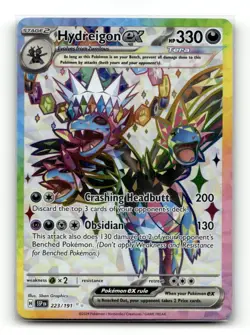 Hydreigon ex 223/191 Ultra Rare Surging Sparks Pokemon Near Mint - Image 1