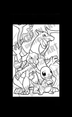 pokemon Laser Engraved 9 Pocket Charmander Eveloutions Binder Made To Order - Image 4