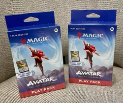 2x MTG Avatar The Last Airbender Play Pack Boxes With Promo (3 Packs + Promo) - Image 1