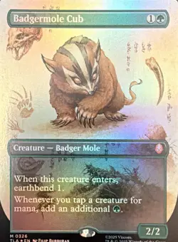 MTG Badgermole Cub Foil NM - Image 1