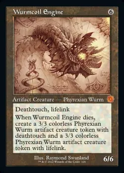 Wurmcoil Engine x1 1x FOIL Retro Schematic The Brothers' War NM MTG - Image 1