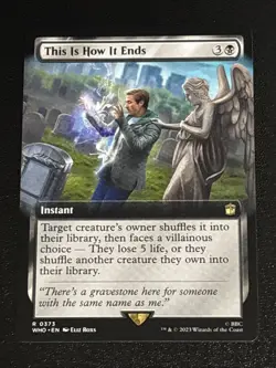 MTG Universes Beyond: Doctor Who This Is How It Ends Extended Art 0373 NM Rare - Image 1
