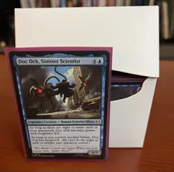 MTG Doc Ock Sinister Scientist Custom Commander Deck Spider-Man Theme Sleeved - Image 1