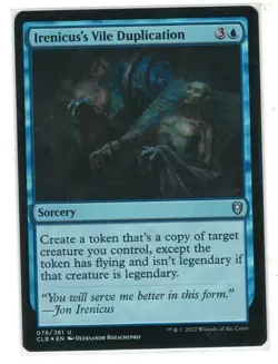 MTG Irenicus's Vile Duplication Foil Battle for Baldurs Gate Magic The Gathering - Image 1