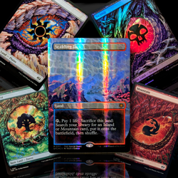 Scalding Tarn ~DRAGONSCALE~ Mythic TDM Special Guest & 4 Full Dragon Eye Lands - Image 1