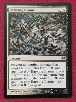 Magic The Gathering EVENTIDE BATWING BRUME black/white card MTG - Image 1
