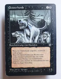 ►GEISTERHUNDE ►HEIMATLANDER 1995 ►EX ►SCHWARZ ►MTG MAGIC ►GHOST HOUNDS - Image 1