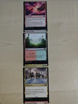 MTG Misprint 3 Cut Connectors Miscut Dragon Tempest Temur Ascendency Mossfire - Image 1