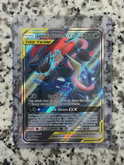 Pokemon Greninja & Zoroark GX Ultra Rare Full Art Unbroken Bonds 200/214 NM - Image 1