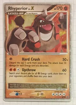 Pokemon Rhyperior LV.X DP29 MP Black Star Promo Diamond and Pearl 2008 - Image 1