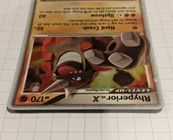 Pokemon Rhyperior LV.X DP29 MP Black Star Promo Diamond and Pearl 2008 - Image 3