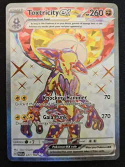 Toxtricity ex 227/182 S&V Paradox Rift Full Art Ultra Rare Holo Pokemon 2023 NM - Image 1