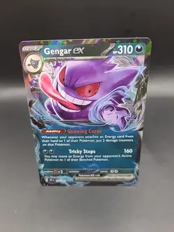 Pokemon TCG - Gengar ex 104/162 Temporal Forces Double Rare Holo - Image 1