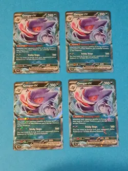 Pokemon Temporal Forces Gengar ex 104/162 Ultra Rare x4 - Image 1